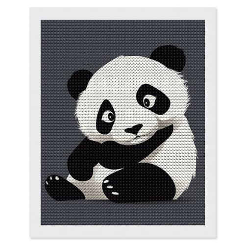 LKHDS Panda-Tier-Diamant-Malerei-Set für Erwachsene, runder Bohrer, DIY-Diamantkunst, 5D-Edelsteinkunst und Handwerk für Heimdekoration, 40,6 x 50,8 cm LKHDS Panda-Tier-Diamant-Malerei-Set für Erwachsene, runder Bohrer, DIY-Diamantkunst, 5D-Edelsteinkunst und Handwerk für Heimdekoration, 40,6 x 50,8 cm von LKHDS