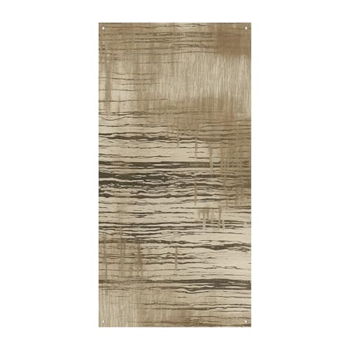 Türbanner mit beigefarbenen Streifen, saisonale vertikale Türabdeckung, Dekoration, langlebiger Hintergrund für Party, Veranda, Eingang, Garten, Dekoration, 178 x 80 cm von LKHDS
