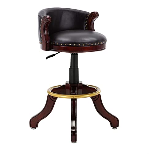 Barstuhl Schwenkhöhe Verstellbarer Familienhocker Barhocker Stuhlhocker Massives Holz Gummi mit Rückenlehne, Familienhocker Barhockerhocker mit Gummiholzbeinen runden Pedal Chrom Lea Made in China Barstuhl Schwenkhöhe Verstellbarer Familienhocker Barhocker Stuhlhocker Massives Holz Gummi mit Rückenlehne, Familienhocker Barhockerhocker mit Gummiholzbeinen runden Pedal Chrom Lea Made in China von LKHGTR