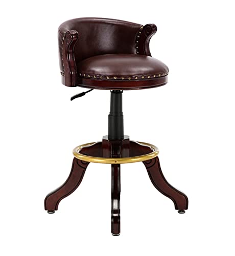 Barstuhl Schwenkhöhe Verstellbarer Familienhocker Barhocker Stuhlhocker Massives Holz Gummi mit Rückenlehne, Familienhocker Barhockerhocker mit Gummiholzbeinen runden Pedal Chrom Lea Made in China Barstuhl Schwenkhöhe Verstellbarer Familienhocker Barhocker Stuhlhocker Massives Holz Gummi mit Rückenlehne, Familienhocker Barhockerhocker mit Gummiholzbeinen runden Pedal Chrom Lea Made in China von LKHGTR