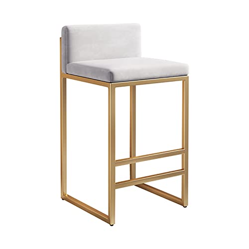 Counter Height Bar Stools Bar Height mit Rücken für Küchentheke moderne Velvet Polster Barstools Faux Leder Bauernhaus Bar Stühle Island Stuhl Stuhl unterstützen 440 lbs (Weiß+Gold He er Made in Counter Height Bar Stools Bar Height mit Rücken für Küchentheke moderne Velvet Polster Barstools Faux Leder Bauernhaus Bar Stühle Island Stuhl Stuhl unterstützen 440 lbs (Weiß+Gold He er Made in von LKHGTR