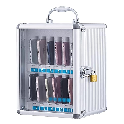Handy-Safe Box mit Lock-Schüler-Telefon-Speicherschrank tragbarer Mobiltelefonschrank für Schulkonferenzraum, Silber-12-Slots Made in China Handy-Safe Box mit Lock-Schüler-Telefon-Speicherschrank tragbarer Mobiltelefonschrank für Schulkonferenzraum, Silber-12-Slots Made in China von LKHGTR