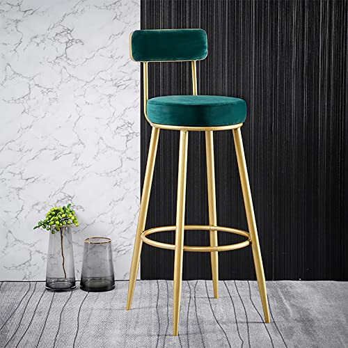 LKHGTR Bar Height Family Stool Bar Stuhl Barhocker, samt hohe Barstühle Moderne gepolsterte Barhöhe Stuhl mit Rücken/Fußstütze, Küchenhocker für Insel/Heimbar/Esszimmer/Esszimmer/Made in China LKHGTR Bar Height Family Stool Bar Stuhl Barhocker, samt hohe Barstühle Moderne gepolsterte Barhöhe Stuhl mit Rücken/Fußstütze, Küchenhocker für Insel/Heimbar/Esszimmer/Esszimmer/Made in China von LKHGTR
