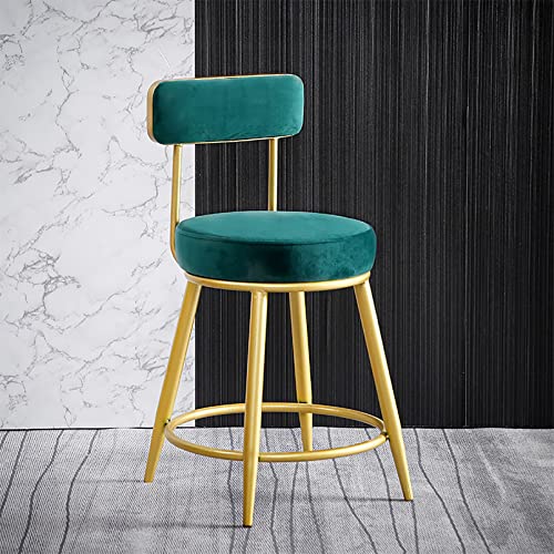 LKHGTR Bar Height Family Stool Bar Stuhl Barhocker, samt hohe Barstühle Moderne gepolsterte Barhöhe Stuhl mit Rücken/Fußstütze, Küchenhocker für Insel/Heimbar/Esszimmer/Esszimmer/Made in China LKHGTR Bar Height Family Stool Bar Stuhl Barhocker, samt hohe Barstühle Moderne gepolsterte Barhöhe Stuhl mit Rücken/Fußstütze, Küchenhocker für Insel/Heimbar/Esszimmer/Esszimmer/Made in China von LKHGTR