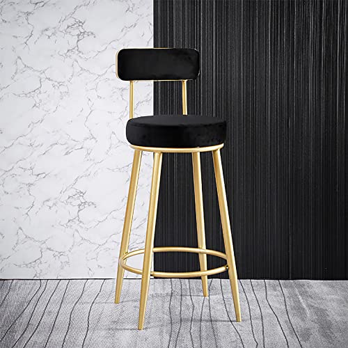LKHGTR Bar Height Family Stool Bar Stuhl Barhocker, samt hohe Barstühle Moderne gepolsterte Barhöhe Stuhl mit Rücken/Fußstütze, Küchenhocker für Insel/Heimbar/Esszimmer/Esszimmer/Made in China LKHGTR Bar Height Family Stool Bar Stuhl Barhocker, samt hohe Barstühle Moderne gepolsterte Barhöhe Stuhl mit Rücken/Fußstütze, Küchenhocker für Insel/Heimbar/Esszimmer/Esszimmer/Made in China von LKHGTR