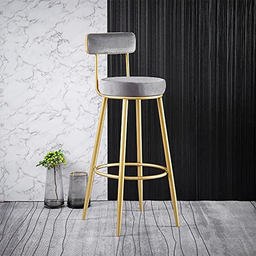 LKHGTR Bar Height Family Stool Bar Stuhl Barhocker, samt hohe Barstühle Moderne gepolsterte Barhöhe Stuhl mit Rücken/Fußstütze, Küchenhocker für Insel/Heimbar/Esszimmer/Esszimmer/Made in China LKHGTR Bar Height Family Stool Bar Stuhl Barhocker, samt hohe Barstühle Moderne gepolsterte Barhöhe Stuhl mit Rücken/Fußstütze, Küchenhocker für Insel/Heimbar/Esszimmer/Esszimmer/Made in China von LKHGTR