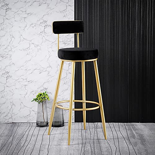 LKHGTR Bar Height Family Stool Bar Stuhl Barhocker, samt hohe Barstühle Moderne gepolsterte Barhöhe Stuhl mit Rücken/Fußstütze, Küchenhocker für Insel/Heimbar/Esszimmer/Esszimmer/Made in China LKHGTR Bar Height Family Stool Bar Stuhl Barhocker, samt hohe Barstühle Moderne gepolsterte Barhöhe Stuhl mit Rücken/Fußstütze, Küchenhocker für Insel/Heimbar/Esszimmer/Esszimmer/Made in China von LKHGTR