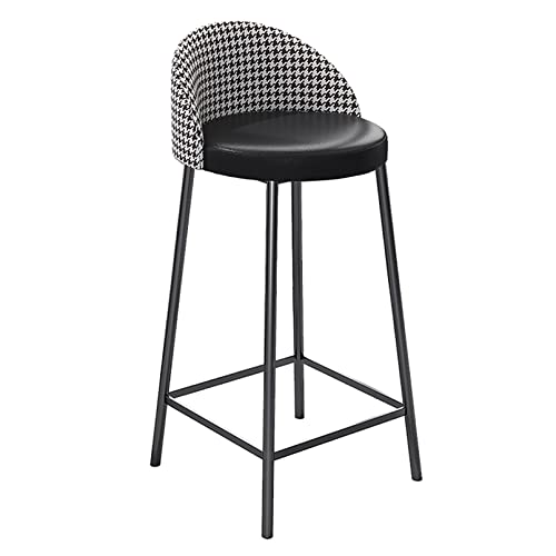 LKHGTR Bar Height Family Stool Bar Stuhl Barhocker mit Rücken, 30 Zoll hohe Hocker für Kücheninsel, Moderne gepolsterte Kunstleder -Barstühle, hohe gepolsterte Hochhocker, 330 Pfund Bär Made in China von LKHGTR