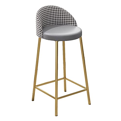 LKHGTR Bar Height Family Stool Bar Stuhl Barhocker mit Rücken, 30 Zoll hohe Hocker für Kücheninsel, Moderne gepolsterte Kunstleder -Barstühle, hohe gepolsterte Hochhocker, 330 Pfund Bär Made in China von LKHGTR