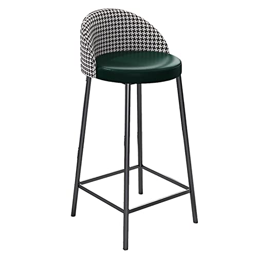 LKHGTR Bar Height Family Stool Bar Stuhl Barhocker mit Rücken, 30 Zoll hohe Hocker für Kücheninsel, Moderne gepolsterte Kunstleder -Barstühle, hohe gepolsterte Hochhocker, 330 Pfund Bär Made in China von LKHGTR