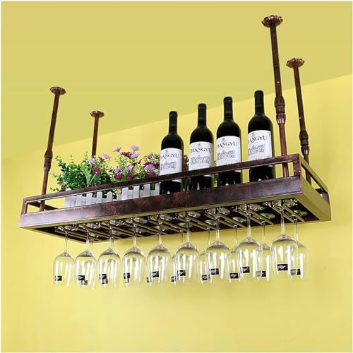 LKHGTR Bar auf den Kopf nach unten Weinglas, Eisendeckde Dekoration Rack, kreativer Becher -Rack -Hänge -Weinregal, Blumengeschäft Blumenstange, braun, 60x35x60 cm Made in China LKHGTR Bar auf den Kopf nach unten Weinglas, Eisendeckde Dekoration Rack, kreativer Becher -Rack -Hänge -Weinregal, Blumengeschäft Blumenstange, braun, 60x35x60 cm Made in China von LKHGTR