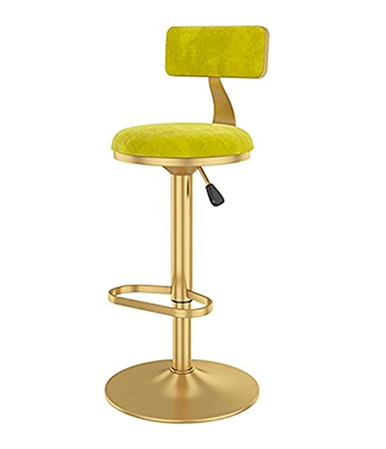 LKHGTR Barstools Moderner Velvet -Sitz drehbar Verstellbarer Hydraulikstuhlstuhlschalterhocker -Stuhl -Set 1/2/3/4 Frühstücksspeisern (Größe: 2pcs) (4PCS) (4PCS) (1PCs) (1 PCS) Made in China von LKHGTR