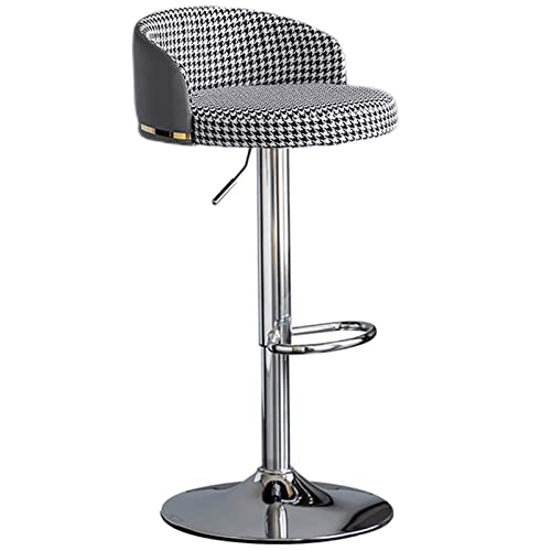 LKHGTR Barstuhl schwenkbar verstellbare Hochhocker Modern Furniture Restaurant Island Barstools mit Rückenlehne und Fußschemel, Sitzhöhe häufbar 58-78 cm (Farbe: Orange) (prüfen) Made in China von LKHGTR