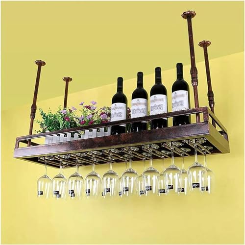 LKHGTR Deckenweinregale, hängende Weinglashalterin, wandmontierte Weinhalter verstellbare Höhe hängende Stielhalterin für Bar/Küche Weinregal, B, 100 cm Made in China LKHGTR Deckenweinregale, hängende Weinglashalterin, wandmontierte Weinhalter verstellbare Höhe hängende Stielhalterin für Bar/Küche Weinregal, B, 100 cm Made in China von LKHGTR