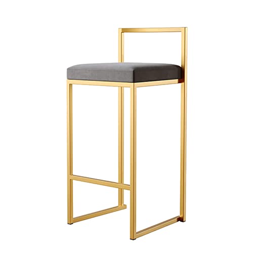 LKHGTR Family Bar Stool Hochhocker Barhocker Set von 2 Quadratmeter Samt Sitz Barstools mit schwarz Made in China von LKHGTR