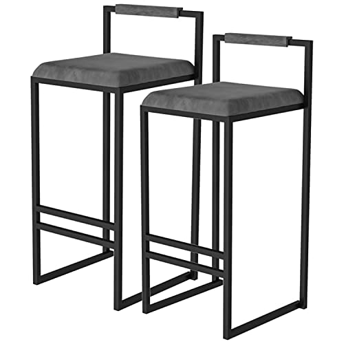 LKHGTR Family Stool Bar Stuhl Bar Stuhl Stuhlset 2 Barstühle, Familienhocker Barhockerhocker mit Metallbeinen Fußstütze und Rückenlehne Möbelhocker für gepolsterte Sitzplätze, EA, EA Made in China LKHGTR Family Stool Bar Stuhl Bar Stuhl Stuhlset 2 Barstühle, Familienhocker Barhockerhocker mit Metallbeinen Fußstütze und Rückenlehne Möbelhocker für gepolsterte Sitzplätze, EA, EA Made in China von LKHGTR