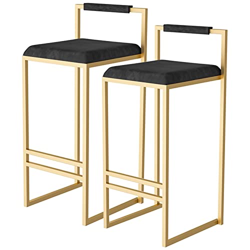 LKHGTR Family Stool Bar Stuhl Bar Stuhl Stuhlset 2 Barstühle, Familienhocker Barhockerhocker mit Metallbeinen Fußstütze und Rückenlehne Möbelhocker für gepolsterte Sitzplätze, EA, EA Made in China LKHGTR Family Stool Bar Stuhl Bar Stuhl Stuhlset 2 Barstühle, Familienhocker Barhockerhocker mit Metallbeinen Fußstütze und Rückenlehne Möbelhocker für gepolsterte Sitzplätze, EA, EA Made in China von LKHGTR
