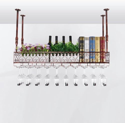 LKHGTR Hängende Weinglasregal Decken Dekoration Regal, Weinflaschenhalter rustikaler Display -Lagerräder mit Stammgeschoss, verstellbare Höhe, 120 x 25 cm Made in China LKHGTR Hängende Weinglasregal Decken Dekoration Regal, Weinflaschenhalter rustikaler Display -Lagerräder mit Stammgeschoss, verstellbare Höhe, 120 x 25 cm Made in China von LKHGTR