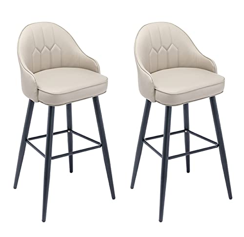 LKHGTR Küchentischtischhöhe Familienhocker Bar Stuhl Barhocker Set 2 mit Rücken, Hausessen Barstühle, PU Leder Schwarz Chrom Rahmen gepolsterten Sitz, für Pubs, Theke, Küche ist Made in China LKHGTR Küchentischtischhöhe Familienhocker Bar Stuhl Barhocker Set 2 mit Rücken, Hausessen Barstühle, PU Leder Schwarz Chrom Rahmen gepolsterten Sitz, für Pubs, Theke, Küche ist Made in China von LKHGTR