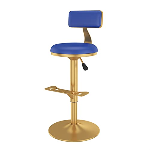LKHGTR Schwenkfamilie Stuhl Bar Stuhl Barhocker mit Rückenstuhlstuhl, Küchendinsel Counter Height verstellbare Barhocker, goldene verchromte Metall mit Fußstützen -Lederpolstern Made in China LKHGTR Schwenkfamilie Stuhl Bar Stuhl Barhocker mit Rückenstuhlstuhl, Küchendinsel Counter Height verstellbare Barhocker, goldene verchromte Metall mit Fußstützen -Lederpolstern Made in China von LKHGTR