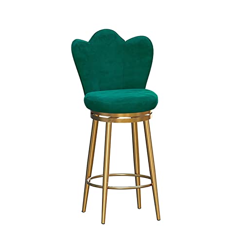 LKHGTR Swivel Bar Stools Bar Höhe von 1/2, Thekenhöhe Barstools mit Fußstütze & Rücken, Samtpolsterung mit Goldener Metallbasis, Barstuhl für Küchenfrühstück Pub Café Theke Ho Made in China LKHGTR Swivel Bar Stools Bar Höhe von 1/2, Thekenhöhe Barstools mit Fußstütze & Rücken, Samtpolsterung mit Goldener Metallbasis, Barstuhl für Küchenfrühstück Pub Café Theke Ho Made in China von LKHGTR