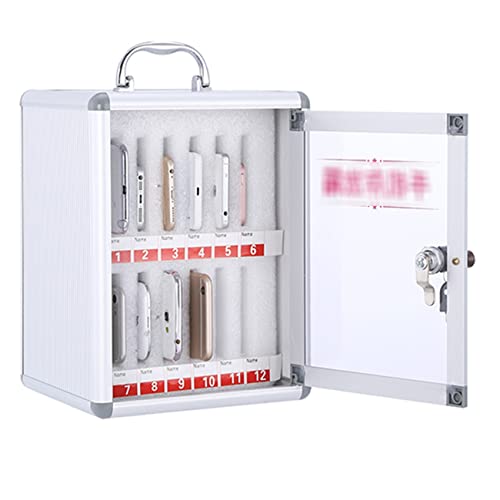 LKHGTR Telefonspeicher Schrankschule Mobiltelefon Speicherschrank Metall Mobiltelefon sicheres Training Mobile Management Box für Schüler mit schwacher Selbstkontrolle, Silber-12-Bits Made in China LKHGTR Telefonspeicher Schrankschule Mobiltelefon Speicherschrank Metall Mobiltelefon sicheres Training Mobile Management Box für Schüler mit schwacher Selbstkontrolle, Silber-12-Bits Made in China von LKHGTR