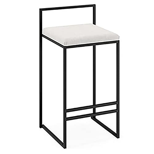Luxuriöser Frühstücksfamilienhocker Barhocker -Barhocker, komfortable und weiche Barstühle, hohe Hocker mit Rückenlehne und Fußstütze, für Frühstücksbar/Theke/Küche/Zuhause (schwarz 65 cm/25.59 Made Luxuriöser Frühstücksfamilienhocker Barhocker -Barhocker, komfortable und weiche Barstühle, hohe Hocker mit Rückenlehne und Fußstütze, für Frühstücksbar/Theke/Küche/Zuhause (schwarz 65 cm/25.59 Made von LKHGTR