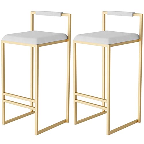 Set von 2 Familienhocker Bar Stuhlstuhlhocker, Industriestühle Höhe 82/92 cm, Pubstühle mit Fußstütze und Rückenlehne, Flanellpolsterhocker für Bar Frühstücksküche und CAS (W. (W. Made in China Set von 2 Familienhocker Bar Stuhlstuhlhocker, Industriestühle Höhe 82/92 cm, Pubstühle mit Fußstütze und Rückenlehne, Flanellpolsterhocker für Bar Frühstücksküche und CAS (W. (W. Made in China von LKHGTR
