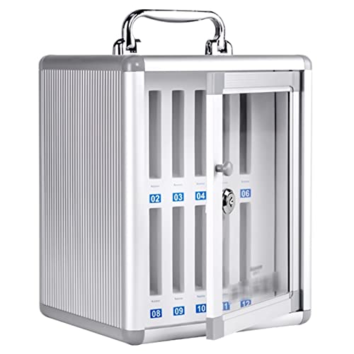 Telefonspeicherschrank wandmontierte Telefon-Safe-Leftaste-Mobiltelefonboxen mit Sperren Mitarbeitern Mobiltelefondauerpraxis. Tragbare Telefonverwaltungsbox Verbessert das Studium, Off, von LKHGTR