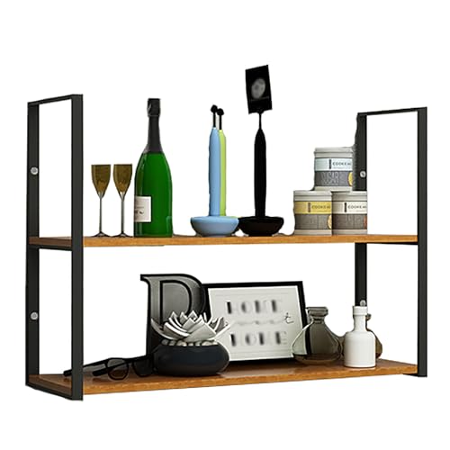 Wandmontierte Weinregal, hängende Industrieweinregale, Bareinheit schwimmende Regale, moderne Metallwein -Display -Racks, Glasregal -Eisen -Ausstellungsständer, für Heimtar, Küche, Schwarz, 60x70x27cm von LKHGTR