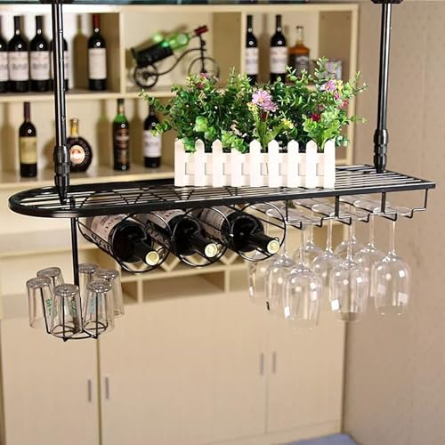 Weinregal schwimmend schwimmende Regale - Höhenverstellbarer C -Displayständer Retro -Eisenspeicherregale Weinflaschenregal mit Weinglasregal einfache Installation, Black -100 * 25 cm Made in China Weinregal schwimmend schwimmende Regale - Höhenverstellbarer C -Displayständer Retro -Eisenspeicherregale Weinflaschenregal mit Weinglasregal einfache Installation, Black -100 * 25 cm Made in China von LKHGTR
