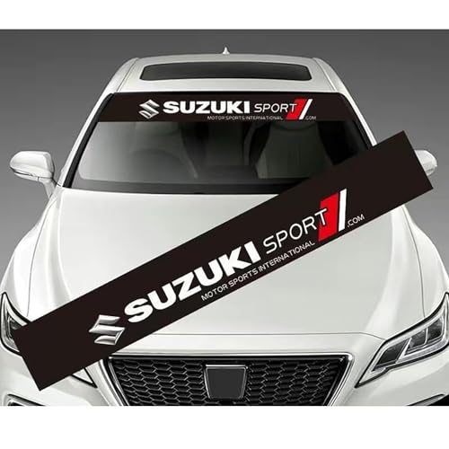 LKILFUWX Auto Windschutzscheibenaufkleber, für Suzuki Swift 2013-2018 Windschutzscheibe Sonnenblende Streifen Autofenster Aufkleber Blendfreie Aufkleber von LKILFUWX