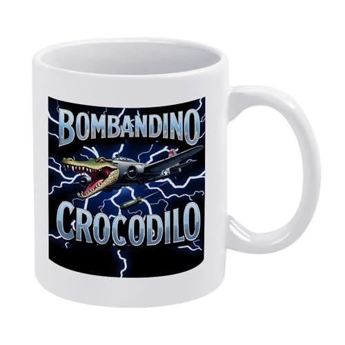 Bombardiro-Crocodilo-Tasse, italienisches Brainrot-Meme, lustige Hai-Kaffeetasse, Keramik-Stil, Einheitsgröße Bombardiro-Crocodilo-Tasse, italienisches Brainrot-Meme, lustige Hai-Kaffeetasse, Keramik-Stil, Einheitsgröße von LKIMEWVK