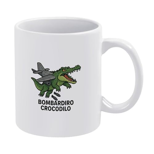Bombardiro-Crocodilo-Tasse, italienisches Brainrot-Meme, lustige Hai-Kaffeetasse, Keramik-Stil, Einheitsgröße Bombardiro-Crocodilo-Tasse, italienisches Brainrot-Meme, lustige Hai-Kaffeetasse, Keramik-Stil, Einheitsgröße von LKIMEWVK