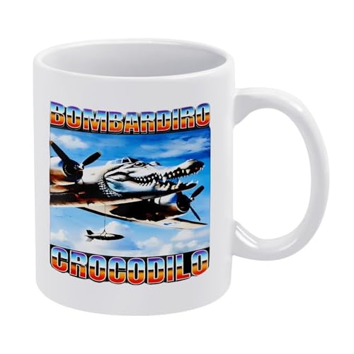 Bombardiro-Crocodilo-Tasse, italienisches Brainrot-Meme, lustige Hai-Kaffeetasse, Keramik-Stil, Einheitsgröße Bombardiro-Crocodilo-Tasse, italienisches Brainrot-Meme, lustige Hai-Kaffeetasse, Keramik-Stil, Einheitsgröße von LKIMEWVK
