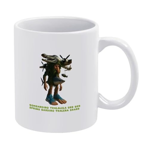 Bombardiro-Crocodilo-Tasse, italienisches Brainrot-Meme, lustige Hai-Kaffeetasse, Keramik-Stil, Einheitsgröße Bombardiro-Crocodilo-Tasse, italienisches Brainrot-Meme, lustige Hai-Kaffeetasse, Keramik-Stil, Einheitsgröße von LKIMEWVK