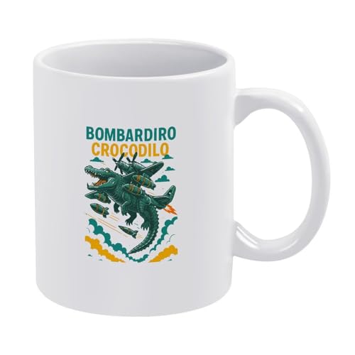 Bombardiro-Crocodilo-Tasse, italienisches Brainrot-Meme, lustige Hai-Kaffeetasse, Keramik-Stil, Einheitsgröße Bombardiro-Crocodilo-Tasse, italienisches Brainrot-Meme, lustige Hai-Kaffeetasse, Keramik-Stil, Einheitsgröße von LKIMEWVK