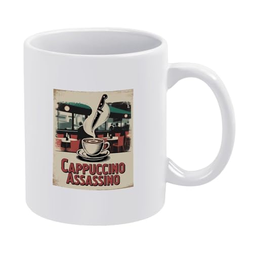 Capuccino-Assassino-Tasse, italienisches Brainrot-Meme, lustige Hai-Kaffeetasse, Keramik-Stil, Einheitsgröße Capuccino-Assassino-Tasse, italienisches Brainrot-Meme, lustige Hai-Kaffeetasse, Keramik-Stil, Einheitsgröße von LKIMEWVK