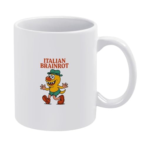 Italian Brainrot-Tasse, Italian Brainrot Meme, lustige Hai-Kaffeetasse, Keramikstil, Einheitsgröße Italian Brainrot-Tasse, Italian Brainrot Meme, lustige Hai-Kaffeetasse, Keramikstil, Einheitsgröße von LKIMEWVK