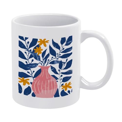 LKIMEWVK Blau-rosa Kunstblumentasse, italienisches Brainrot-Meme, lustiger Hai-Kaffeebecher, Keramik-Stil, Einheitsgröße LKIMEWVK Blau-rosa Kunstblumentasse, italienisches Brainrot-Meme, lustiger Hai-Kaffeebecher, Keramik-Stil, Einheitsgröße von LKIMEWVK