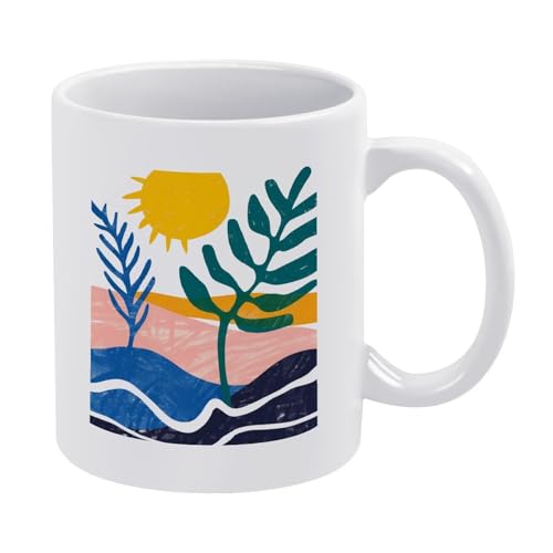LKIMEWVK Boho Botanical Art Cup Italienisches Brainrot-Meme Lustiger Hai-Kaffeebecher, Keramik-Stil, Einheitsgröße LKIMEWVK Boho Botanical Art Cup Italienisches Brainrot-Meme Lustiger Hai-Kaffeebecher, Keramik-Stil, Einheitsgröße von LKIMEWVK