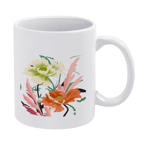 LKIMEWVK Colorful Flower Market Cup Italienisches Brainrot-Meme Lustiger Hai-Kaffeebecher, Keramik, Einheitsgröße LKIMEWVK Colorful Flower Market Cup Italienisches Brainrot-Meme Lustiger Hai-Kaffeebecher, Keramik, Einheitsgröße von LKIMEWVK