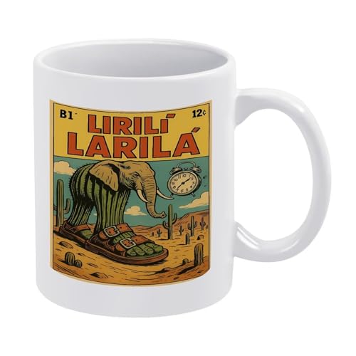 Liliri-larila Tasse, italienisches Brainrot-Meme, lustige Hai-Kaffeetasse, Keramik-Stil, Einheitsgröße Liliri-larila Tasse, italienisches Brainrot-Meme, lustige Hai-Kaffeetasse, Keramik-Stil, Einheitsgröße von LKIMEWVK