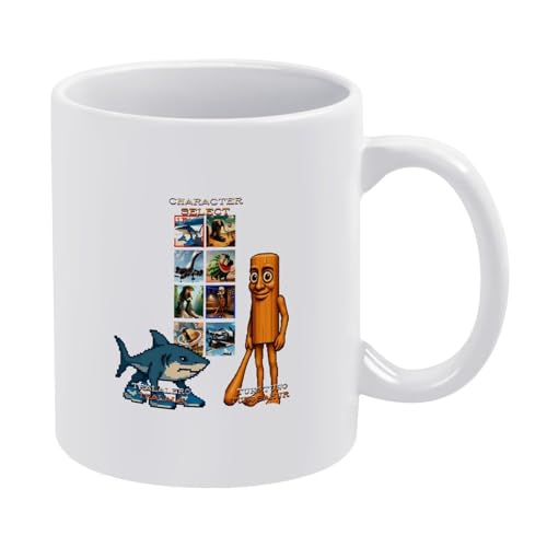 Tralalero-Tralala Brainrot-Tasse, italienisches Brainrot-Meme, lustige Hai-Kaffeetasse, Keramik-Stil, Einheitsgröße Tralalero-Tralala Brainrot-Tasse, italienisches Brainrot-Meme, lustige Hai-Kaffeetasse, Keramik-Stil, Einheitsgröße von LKIMEWVK