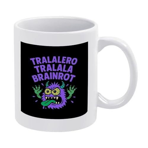 Tralalero-Tralala Brainrot-Tasse, italienisches Brainrot-Meme, lustige Hai-Kaffeetasse, Keramik-Stil, Einheitsgröße Tralalero-Tralala Brainrot-Tasse, italienisches Brainrot-Meme, lustige Hai-Kaffeetasse, Keramik-Stil, Einheitsgröße von LKIMEWVK