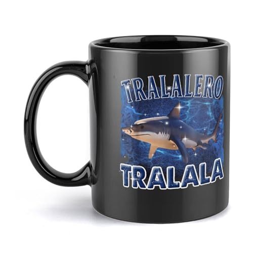 Tralalero-Tralala-Tasse, Bootleg Brainrot, italienisches Brainrot-Meme, lustige Kaffeetasse mit Hai-Motiv, Keramik-Stil, Einheitsgröße Tralalero-Tralala-Tasse, Bootleg Brainrot, italienisches Brainrot-Meme, lustige Kaffeetasse mit Hai-Motiv, Keramik-Stil, Einheitsgröße von LKIMEWVK