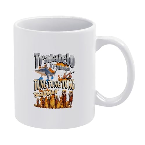 Tralalero-Tralala-Tasse, italienisches Brainrot-Meme, lustige Hai-Kaffeetasse, Keramik-Stil, Einheitsgröße Tralalero-Tralala-Tasse, italienisches Brainrot-Meme, lustige Hai-Kaffeetasse, Keramik-Stil, Einheitsgröße von LKIMEWVK