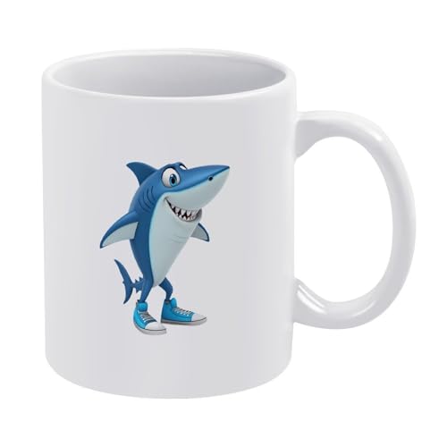 Tralalero-Tralala-Tasse, italienisches Brainrot-Meme, lustige Hai-Kaffeetasse, Keramik-Stil, Einheitsgröße Tralalero-Tralala-Tasse, italienisches Brainrot-Meme, lustige Hai-Kaffeetasse, Keramik-Stil, Einheitsgröße von LKIMEWVK