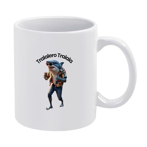 Tralalero-Tralala-Tasse, italienisches Brainrot-Meme, lustige Hai-Kaffeetasse, Keramik-Stil, Einheitsgröße Tralalero-Tralala-Tasse, italienisches Brainrot-Meme, lustige Hai-Kaffeetasse, Keramik-Stil, Einheitsgröße von LKIMEWVK