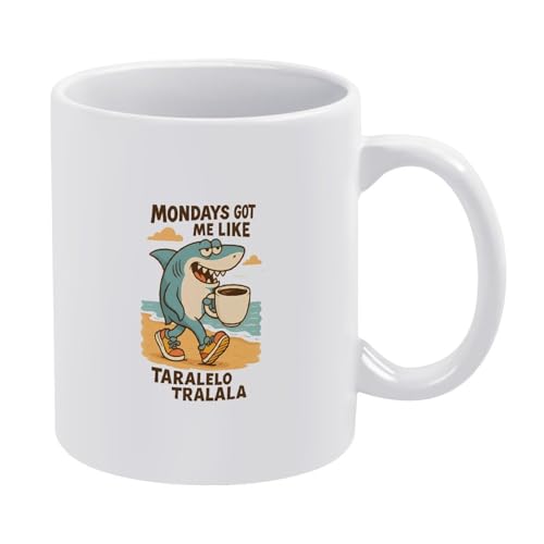 Tralalero-Tralala-Tasse, italienisches Brainrot-Meme, lustige Hai-Kaffeetasse, Keramik-Stil, Einheitsgröße Tralalero-Tralala-Tasse, italienisches Brainrot-Meme, lustige Hai-Kaffeetasse, Keramik-Stil, Einheitsgröße von LKIMEWVK